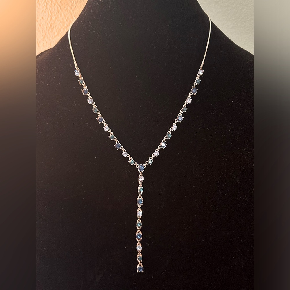 NINE WEST Vintage Silver and Blue Necklace
